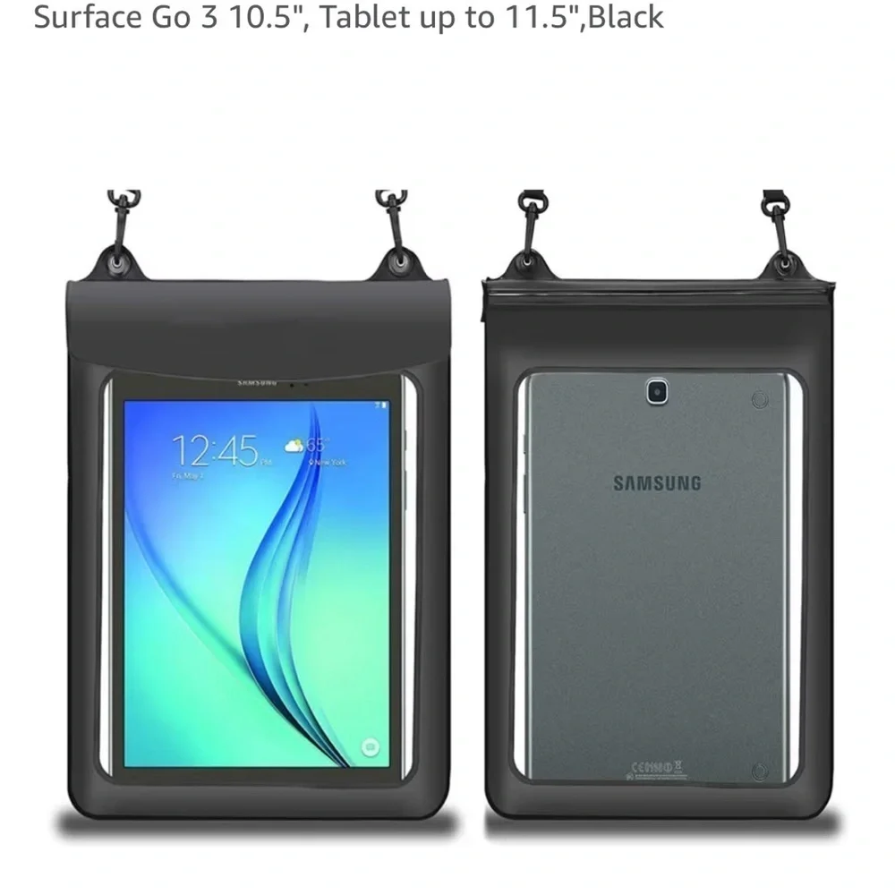 NWT Universal Waterproof Tablet Case For Fire 7 - Black